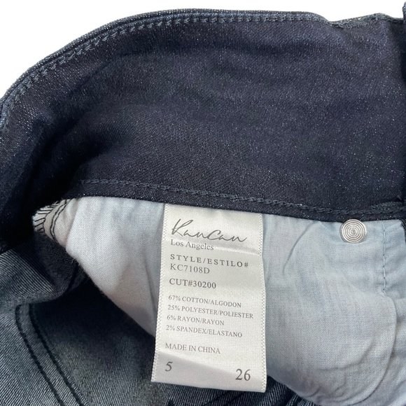Kancan Jeans Women's Sz 5/26 Blue Daniel Skinny High Rise Button Fly Stretch $78 - Picture 6 of 11